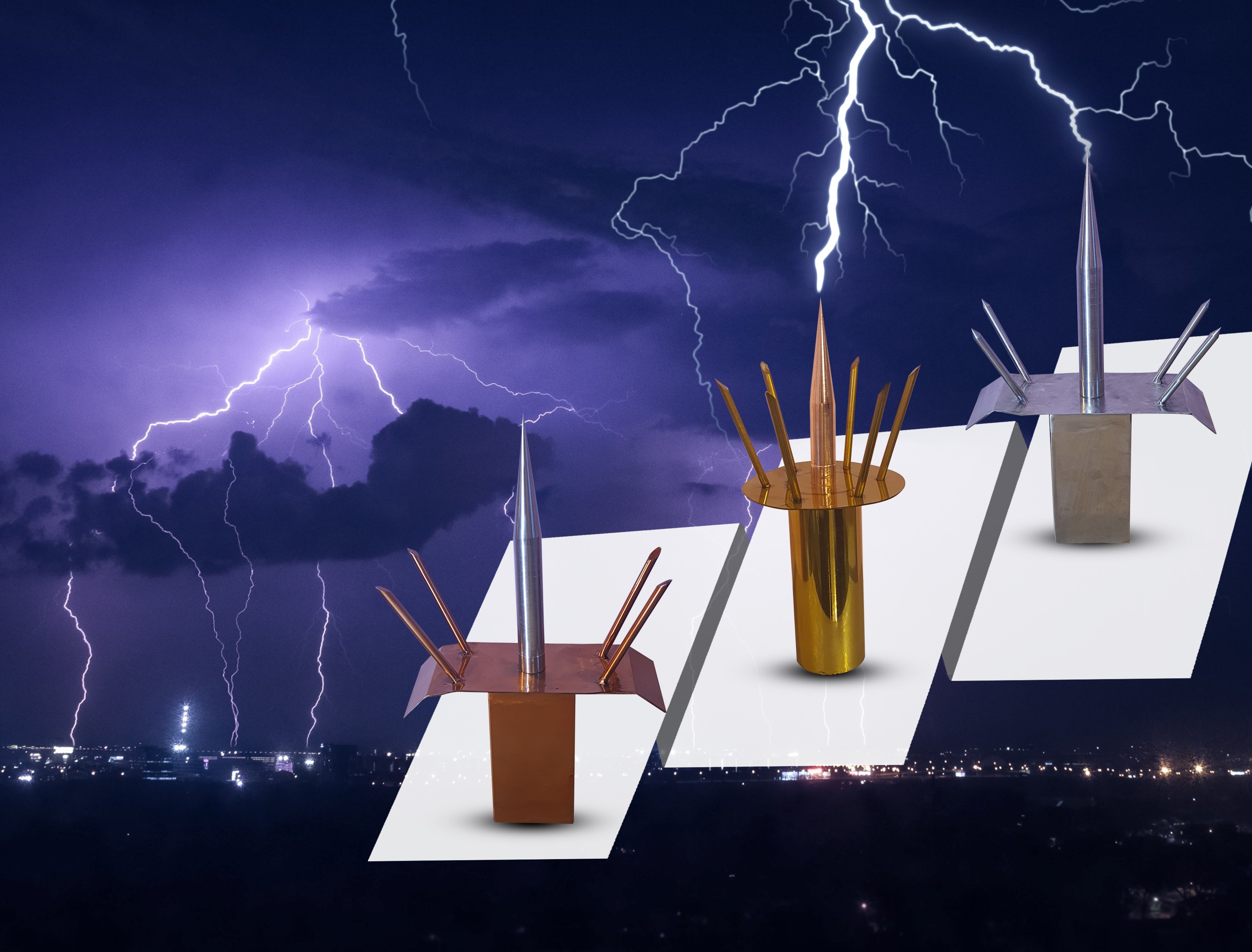 Different types lightning arreseter